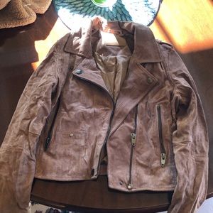 SL8 size M tan suede leather jacket